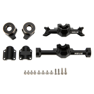 MEUS Racing SCX30 Axle Housing with Diff Covers and Steering Knuckles for Axial SCX30