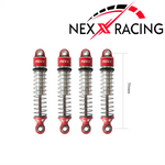 Nexx Racing Oil Shock (4pcs) for 1/18 TRX-4M - RED - HeliDirect