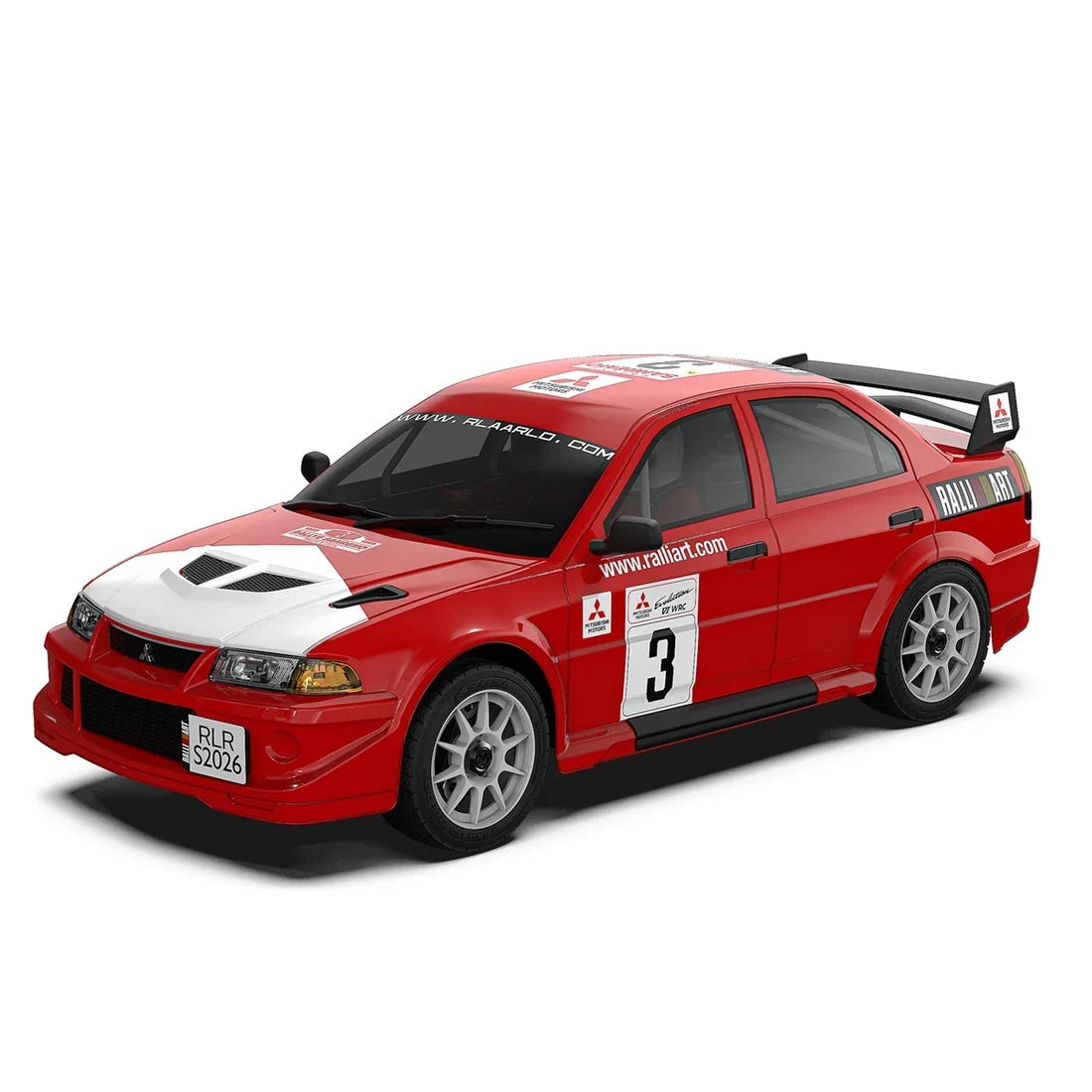 Rlaarlo Mitsubishi EVO 6.5 TME Licensed 1/7 Brushless RTR RC Rally Car | SLEVO-07