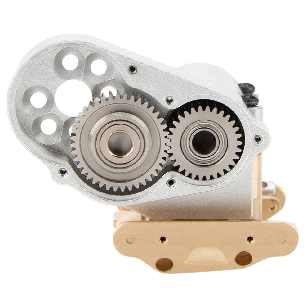 MEUS Racing SCX30 Assembled Transmission with Brass Skid Plate for 1/30 Axial SCX30
