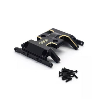Treal Brass Skid Plate Center Gear Box Mount For Axial SCX24 Deadbolt C10 Gladiator Bronco - HeliDirect