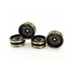 Treal Brass 1.0” Rock Crawler Glue On Wheels For Axial SCX24 - HeliDirect