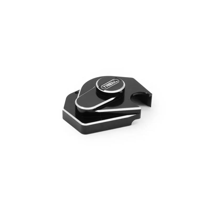 Treal Axial SCX24 Aluminum 7075 Gearbox Cover (Black) - HeliDirect
