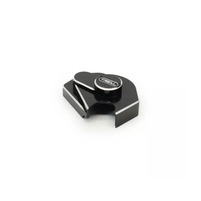Treal Axial SCX24 Aluminum 7075 Gearbox Cover (Black) - HeliDirect