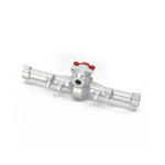 Treal Rear Axle Housing Aluminum 7075 Diff Housing For Axial SCX24 Deadbolt C10 Jeep Betty Gladiator (Silver-Red) - HeliDirect