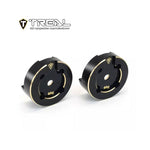 Treal UTB18 Capra Brass Outer Portal Covers Set CNC Machined Heavy Weight Upgrades (Black) - HeliDirect