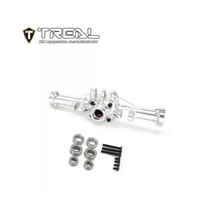 Treal Alu 7075 Rear Axle Housing For Traxxas 1/18 TRX-4M Defender Bronco (Silver) - HeliDirect