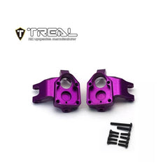 Treal UTB18 Capra Alu 7075 Front Steering Knuckles Inner Portal Covers Set Upgrades (Purple) - HeliDirect