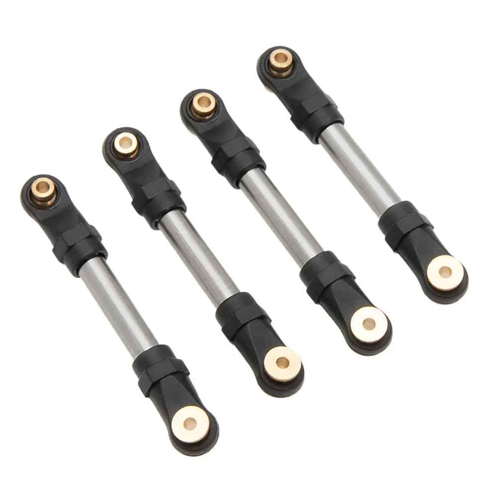 MEUS Racing 10pcs Metal High Clearance Chassis & Steering Links Set for 1/24 AX24 XC-1 RC Crawler Car