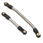 MEUS Racing 10pcs Metal High Clearance Chassis & Steering Links Set for 1/24 AX24 XC-1 RC Crawler Car
