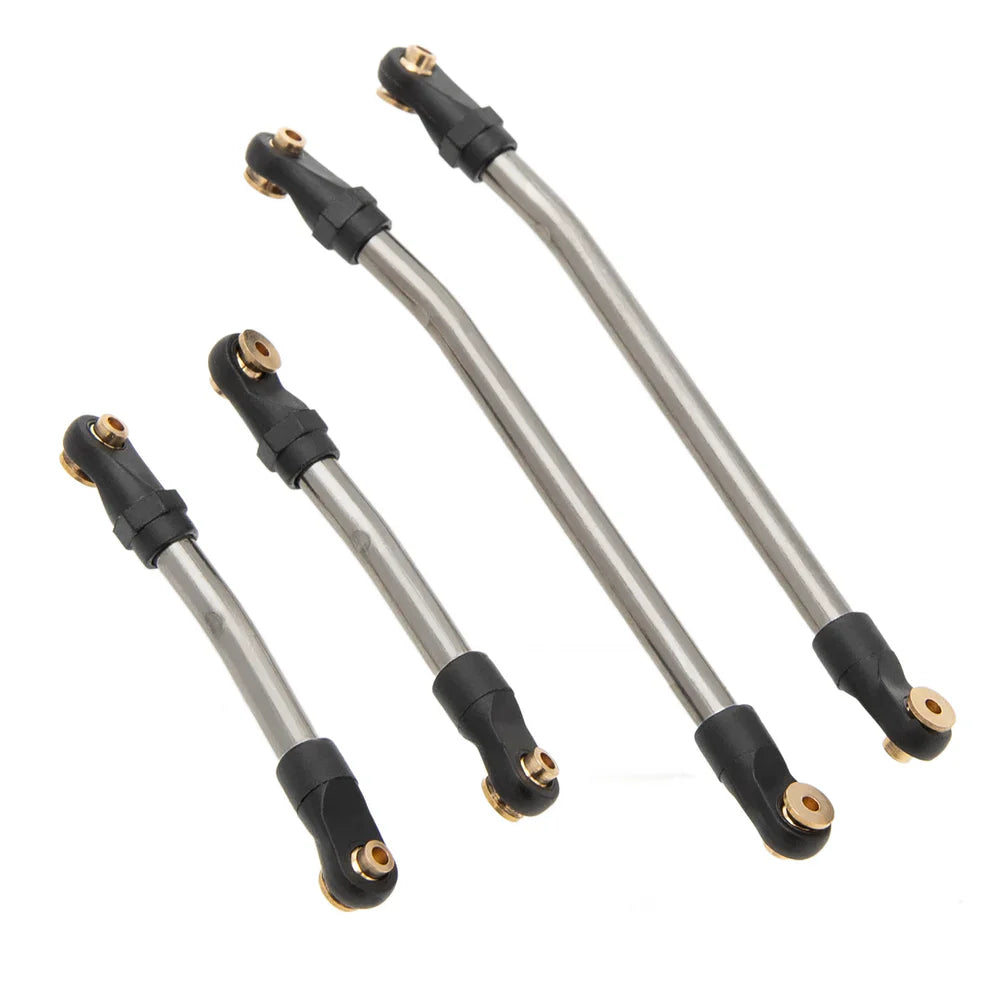 MEUS Racing Metal High Clearance Chassis & Steering Links Set for 1/24 SCX24 Deadbolt Betty