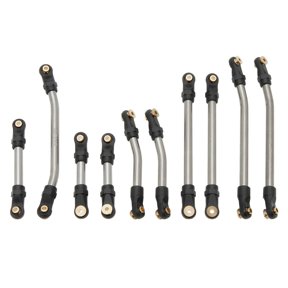 MEUS Racing Metal High Clearance Chassis Links for 1/24 SCX24 Lexus GX 470