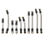 MEUS Racing Metal High Clearance Chassis Links for 1/24 SCX24 Lexus GX 470