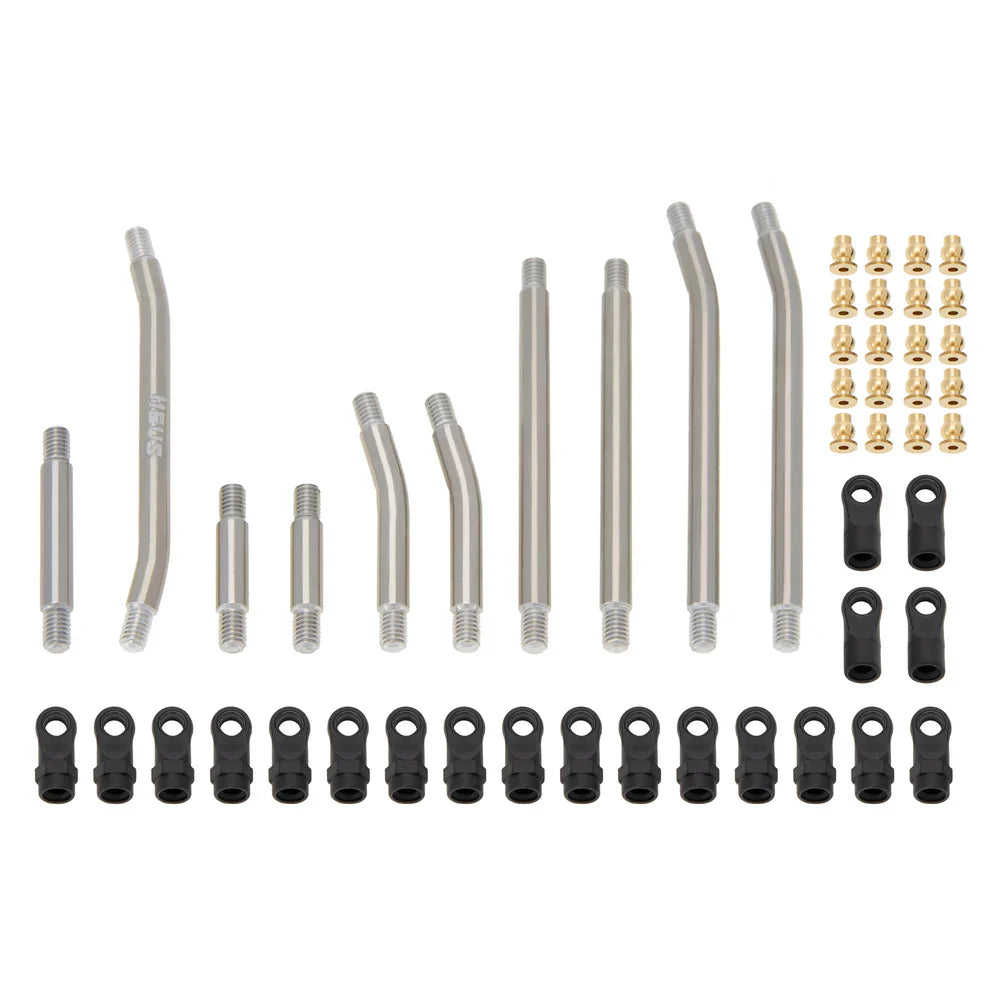 MEUS Racing Metal High Clearance Chassis Links for 1/24 SCX24 Lexus GX 470