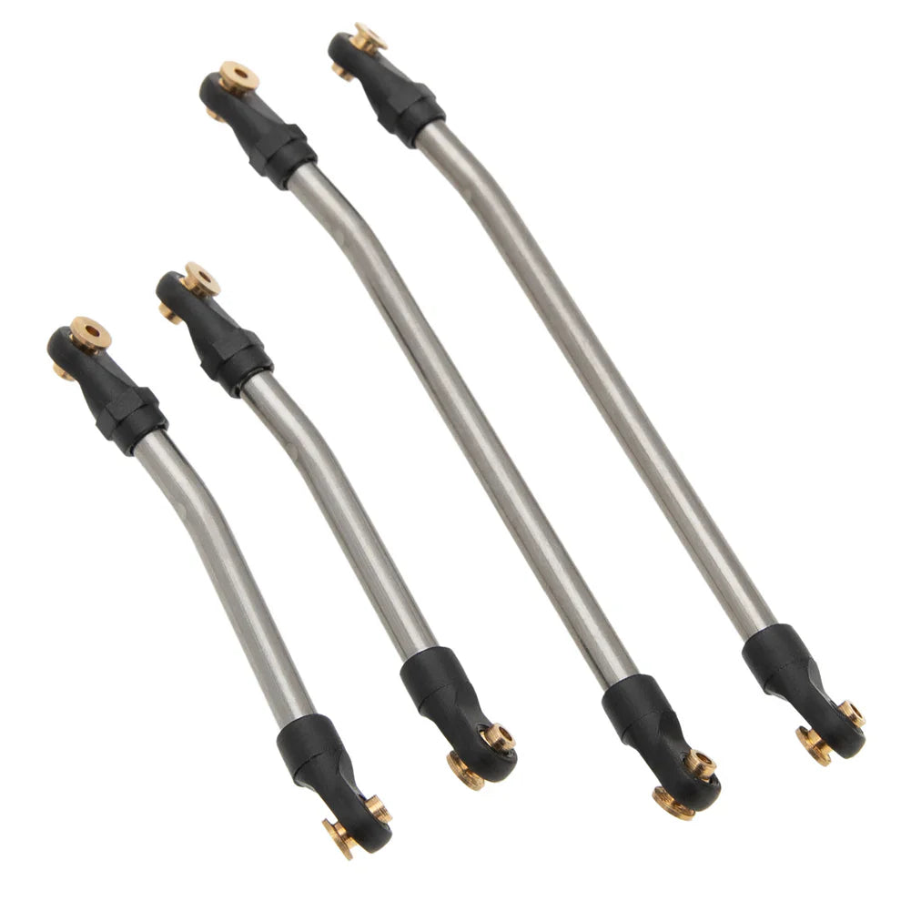 MEUS Racing 10pcs Metal High Clearance Chassis & Steering Links for 1/24 SCX24 Gladiator Power Wagon