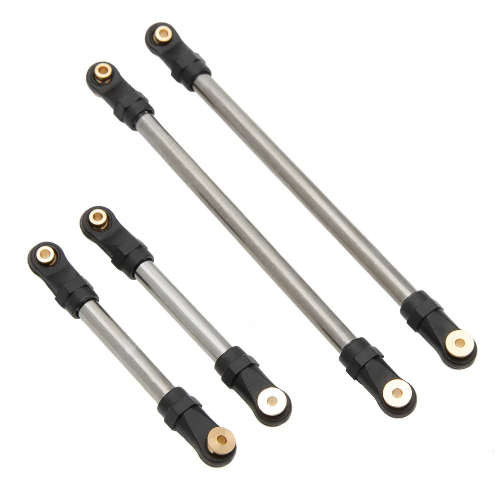 MEUS Racing 10pcs Metal High Clearance Chassis & Steering Links for 1/24 SCX24 Gladiator Power Wagon