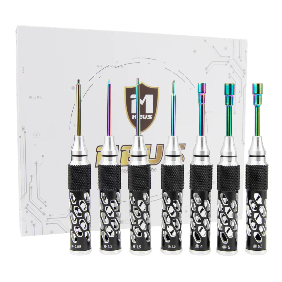 MEUS Racing RC Hex Screwdriver Phillips Screwdriver/Nut Drive Tool Set for Axial 1/24 SCX24 Traxxas 1/18 TRX4M RC Crawler