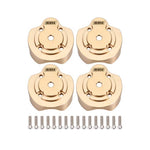 INJORA Brass Outer Portal Housing Covers Counter Weight For 1/18 UTB18 Capra Front & Rear - 4 PCS - HeliDirect
