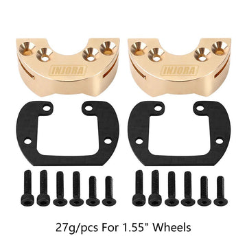 INJORA 27g Brass Counterweight Portal Weights For 1/18 UTB18 Capra (UTB18-14A) - HeliDirect