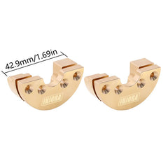 INJORA 57g Brass Counterweight Portal Weights For 1/18 UTB18 Capra (UTB18-14B) - HeliDirect