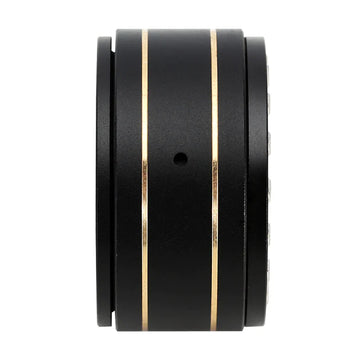 INJORA 1.0" Black Brass Beadlock Wheel Rims Deep Dish Negative Offset 3.15mm For 1/24 RC Crawlers (4) - HeliDirect