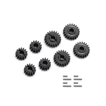 Treal Portal Gears Harden Steel Metal Portal Drive Gears Set 14T/21T For 1/24 FMS FCX24 - HeliDirect