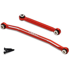 Treal Alu 7075 Steering Links Steering Rod Tie Linkages Set For FMS FCX24 (Red) - HeliDirect