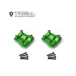 Treal Alu 7075 Axle Diff Covers CNC Machined Upgrades For 1/18 TRX-4M (Green) - HeliDirect