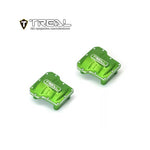 Treal Alu 7075 Axle Diff Covers CNC Machined Upgrades For 1/18 TRX-4M (Green) - HeliDirect