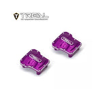 Treal Alu 7075 Axle Diff Covers CNC Machined Upgrades For 1/18 TRX-4M (Purple) - HeliDirect