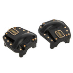 MEUS Racing Black Coated Brass Front Rear Axle Diff Cover for Axial SCX10 PRO SCX10 III
