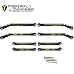 TREAL Brass High Clearance Links (8P) Upgrades Compatible with Axial 1/24 AX24 XC-1 - HeliDirect