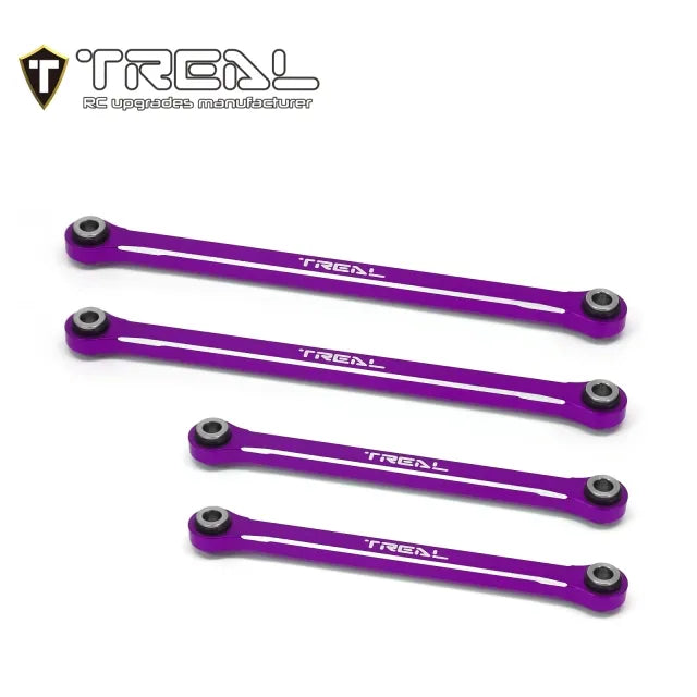 TREAL TRX-4M Lower Links Set (4pcs) Aluminum 7075 Lower Chassis 4-Links Upgrades 1/18 Scale - HeliDirect