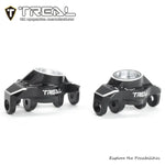 TREAL Aluminum 7075 Front Hubs Set Steering Blocks CNC Machined Upgrades for Arrma 1/18 GRANITE GROM - BLACK