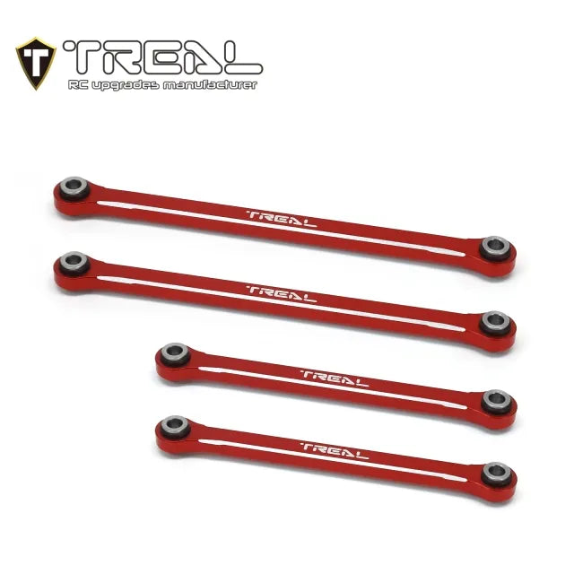 TREAL TRX-4M Lower Links Set (4pcs) Aluminum 7075 Lower Chassis 4-Links Upgrades 1/18 Scale - HeliDirect