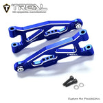 TREAL Aluminum 7075 CNC Machined Front Lower Arms Set Suspension A-Arm Upgrades for Arrma 1/18 GRANITE GROM - BLUE
