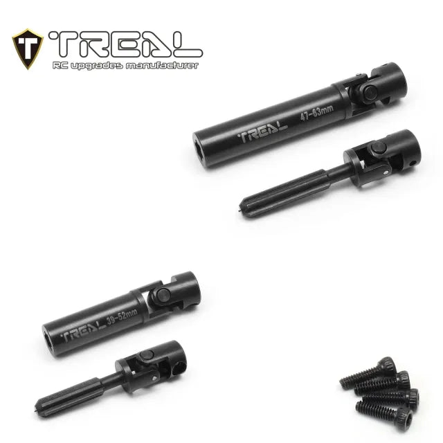TREAL AX24 Driveshaft Set Harden Steel Metal Center Drive Shafts (2P) for 1:24 Axial AX24 XC-1 - HeliDirect