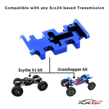 FURITEK LCG Aluminum Skid Plate - BLUE - HeliDirect