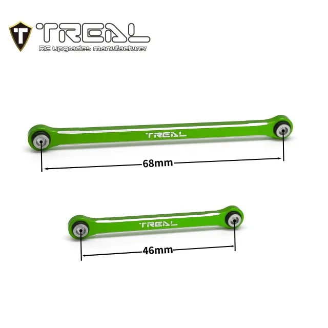 TREAL TRX-4M Upper Links Set (4pcs) Aluminum 7075 Upper Chassis 4-Links Upgrades 1/18 Scale - HeliDirect