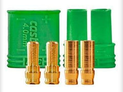 Castle Creation Polarized Bullet Connector Male/Female Set, 4mm - HeliDirect