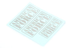 CD0962 F450 SD American Force Decal (silver) DL-Series - HeliDirect