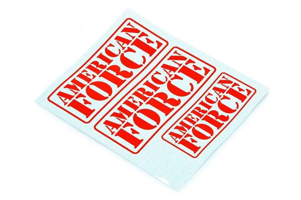 CD0963 F450 SD American Force Decal (red) DL-Series - HeliDirect