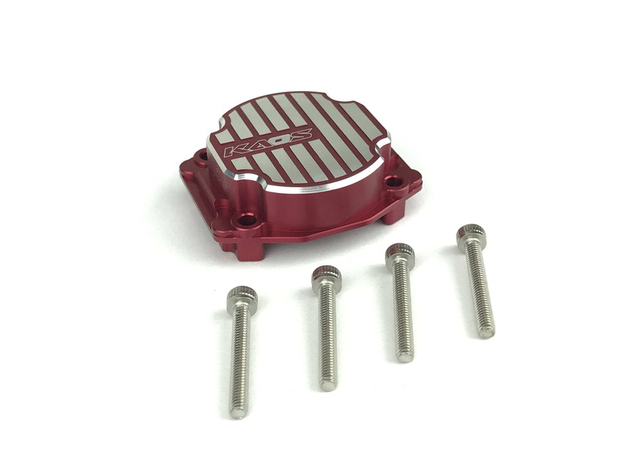 CKD0350 KAOS CNC Metal Differential Cover (Red Anodized) 1 pc Q/MT/DL Series - HeliDirect