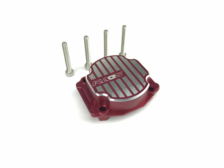 CKD0350 KAOS CNC Metal Differential Cover (Red Anodized) 1 pc Q/MT/DL Series - HeliDirect