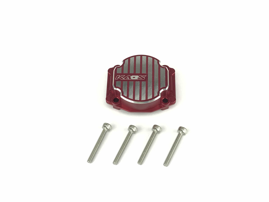 CKD0350 KAOS CNC Metal Differential Cover (Red Anodized) 1 pc Q/MT/DL Series - HeliDirect