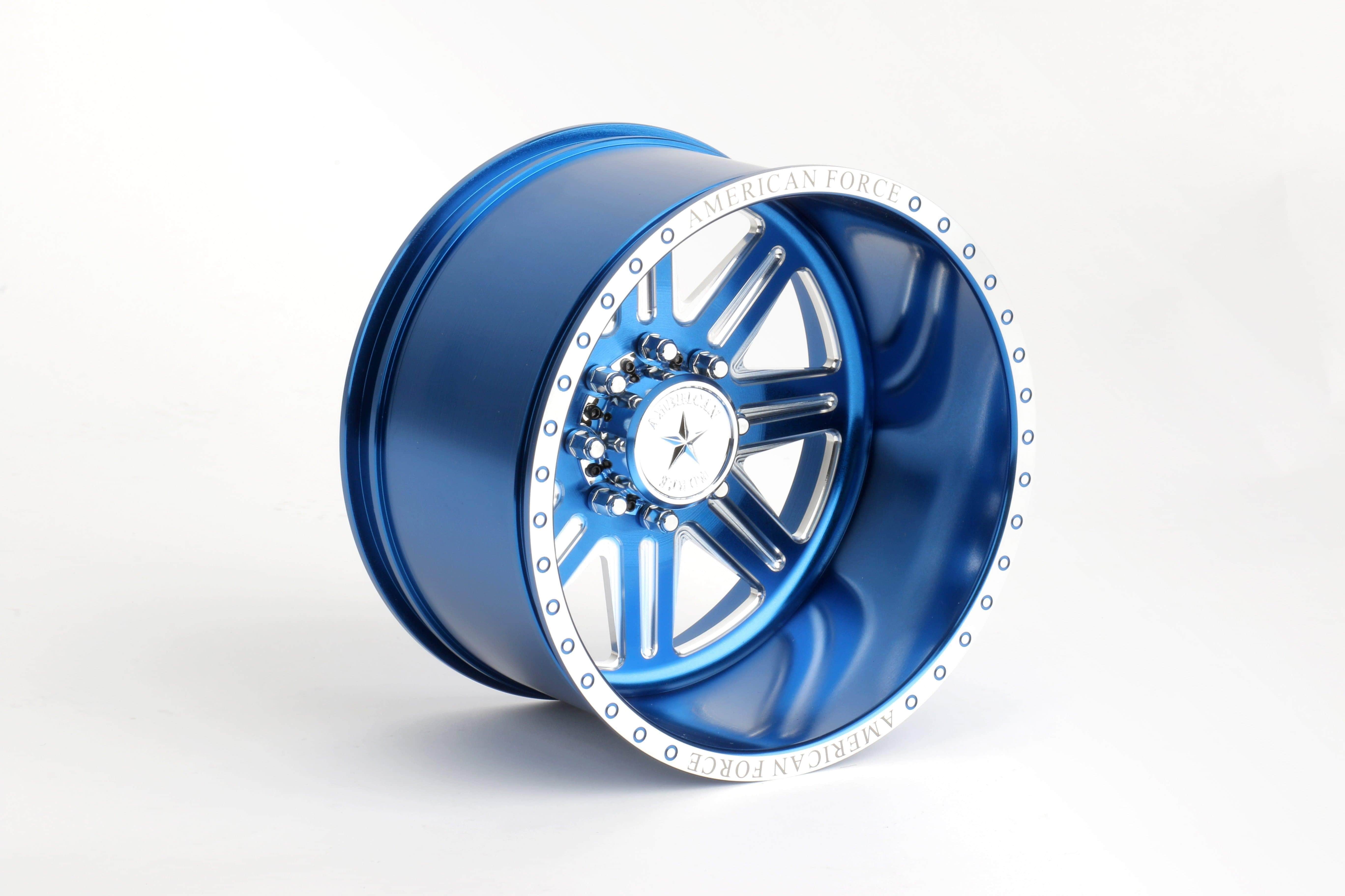 CKR0521 Forged Alloy CNC American Force Legend SS8 Wheel (-18,Blue) - HeliDirect