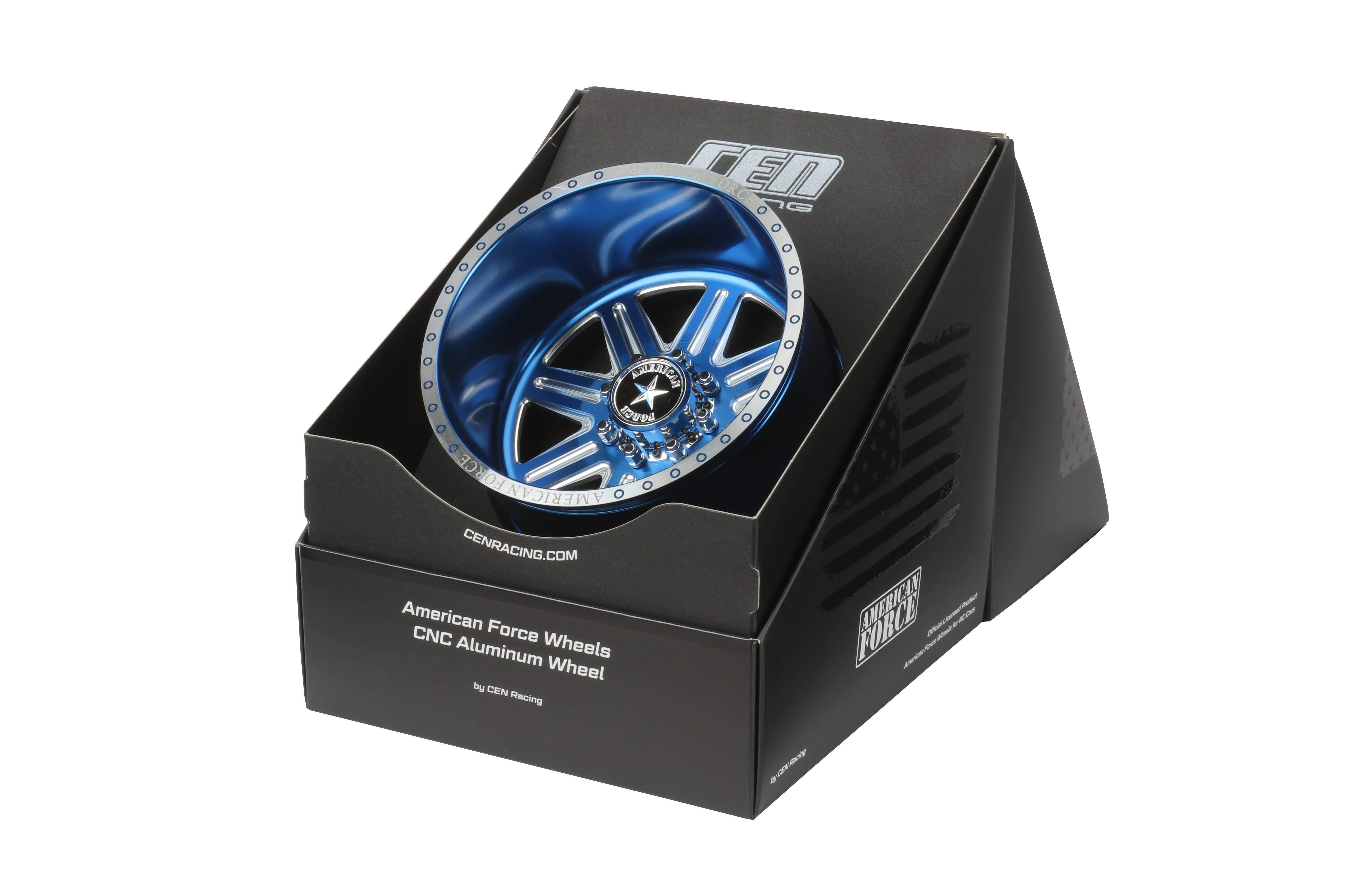 CKR0521 Forged Alloy CNC American Force Legend SS8 Wheel (-18,Blue) - HeliDirect