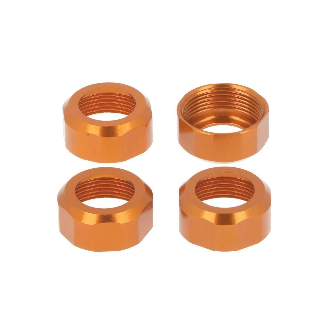 CQ0108 Shock Cap (Orange Anodized) 4pcs - HeliDirect