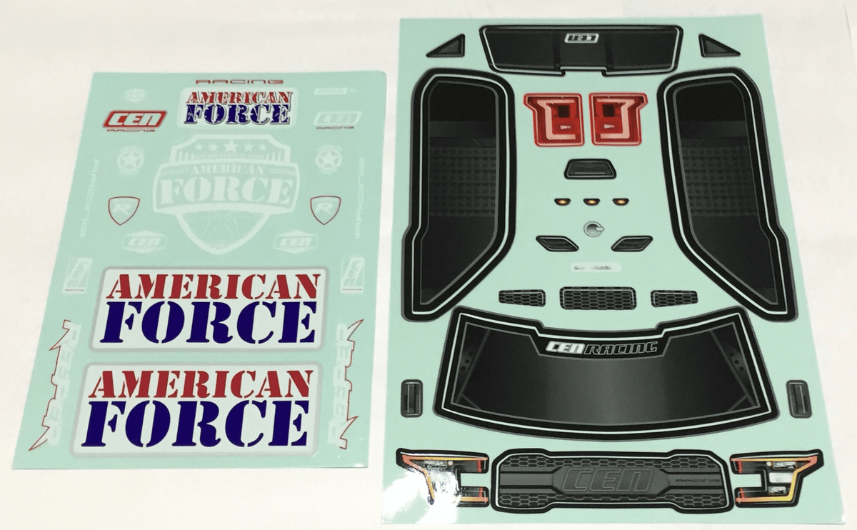 GS184 REEPER AMERICAN FORCE EDITION DECAL SHEET - HeliDirect