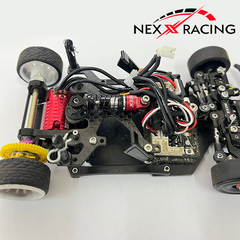 Nexx Racing Dual Spring Center Oil Shock Set - BLUE - HeliDirect